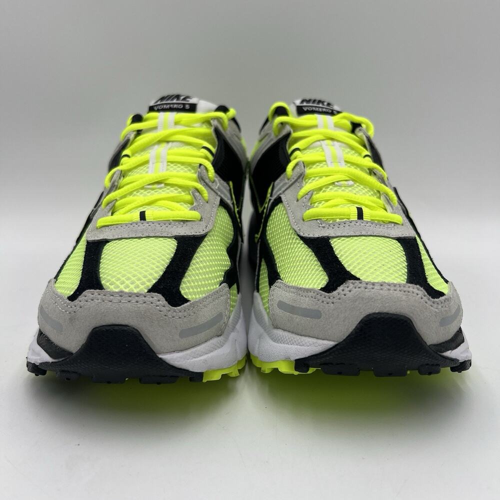 Mens Size 9 Nike Zoom Vomero 5 Lime Platinum Black White FB9149 701 NEW - Picture 2 of 5
